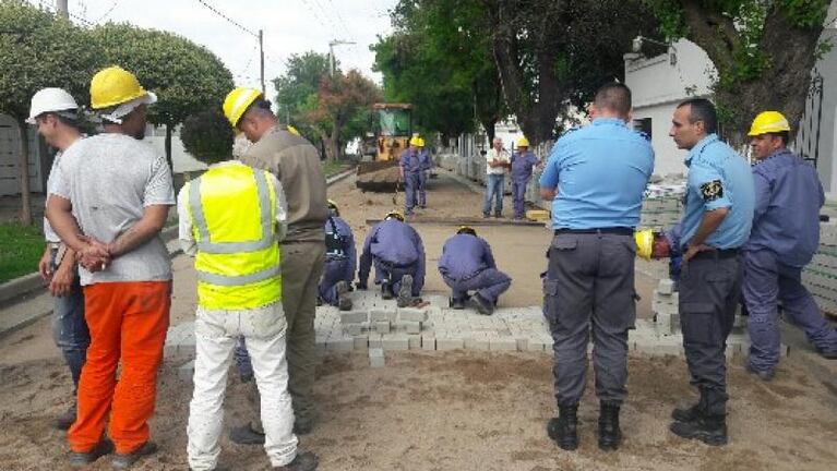 Villa María: presos trabajarán en la reparación de una calle pública