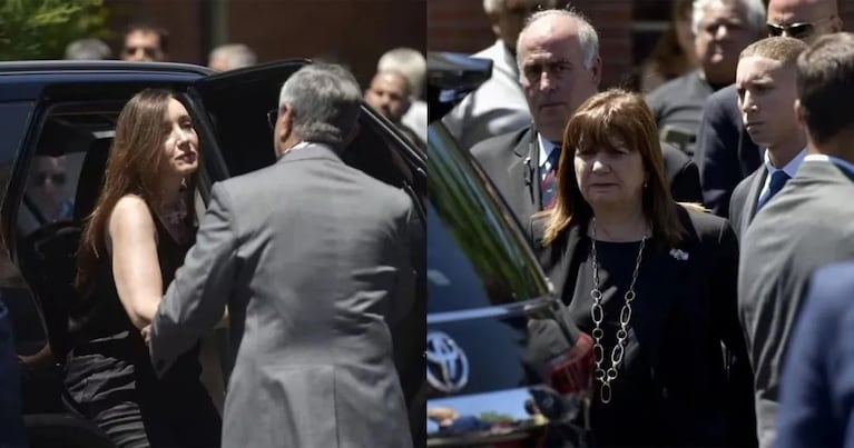 Villarruel y Bullrich acompañaron a la familia de la víctima.