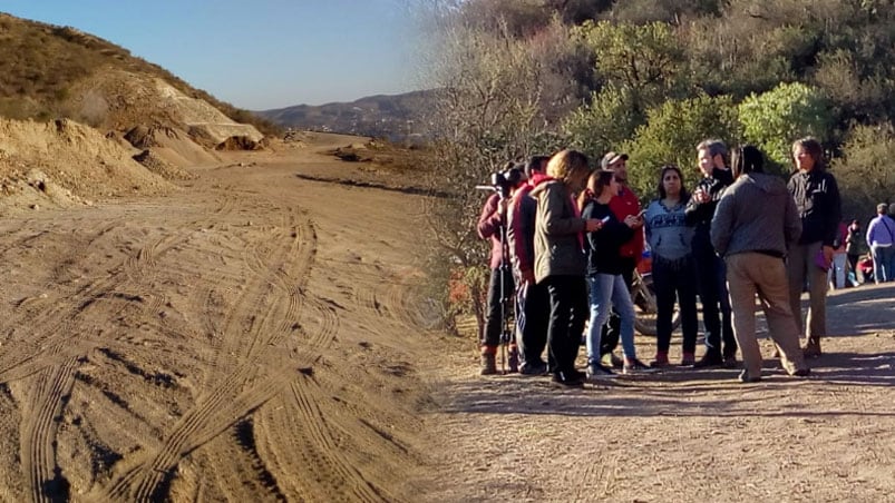 Violencia en medio de las obras por la autovía de Punilla. 