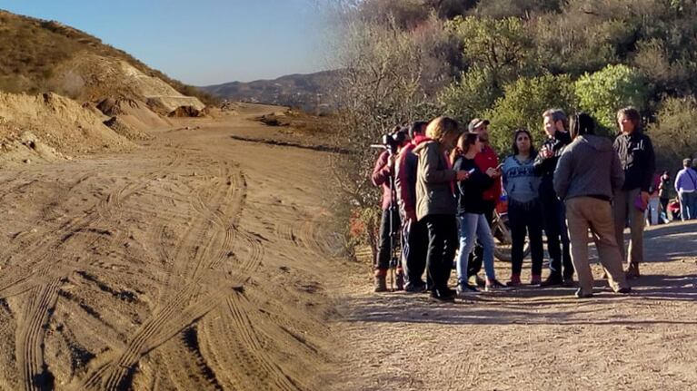 Violencia en medio de las obras por la autovía de Punilla.
