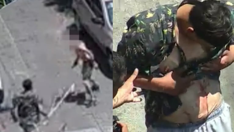 Violenta pelea de limpiavidrios en pleno centro.