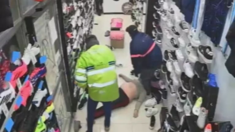 Violento robo en Buenos Aires.