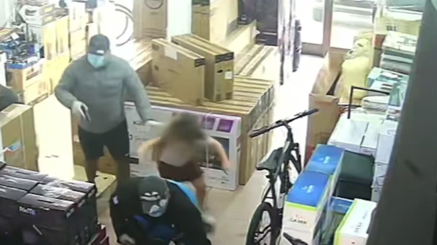 Violento robo en Buenos Aires.