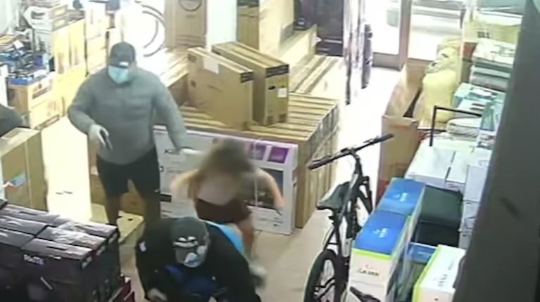 Violento robo en Buenos Aires.