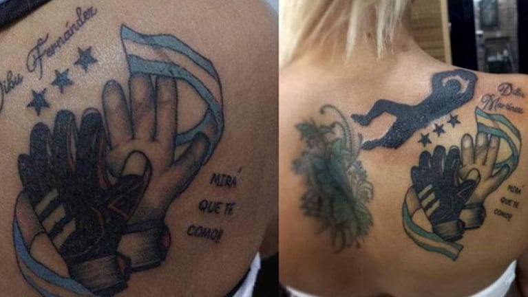 Viral: corrigieron el tatuaje fallido del Dibu Martínez