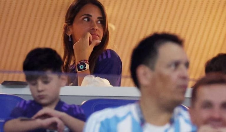 Viral: el reto de Antonela Roccuzzo a Ciro Messi en Argentina-Polonia