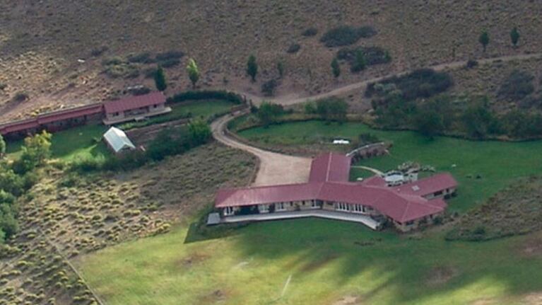 Vista aérea de la Estancia Pilpilcura, en las afueras de Bariloche.