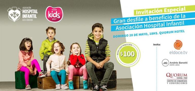 VisteKids, a beneficio del Hospital Infantil