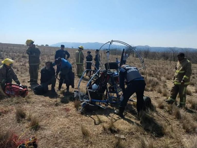 Volaban sobre La Cumbre y cayeron: dos heridos de gravedad