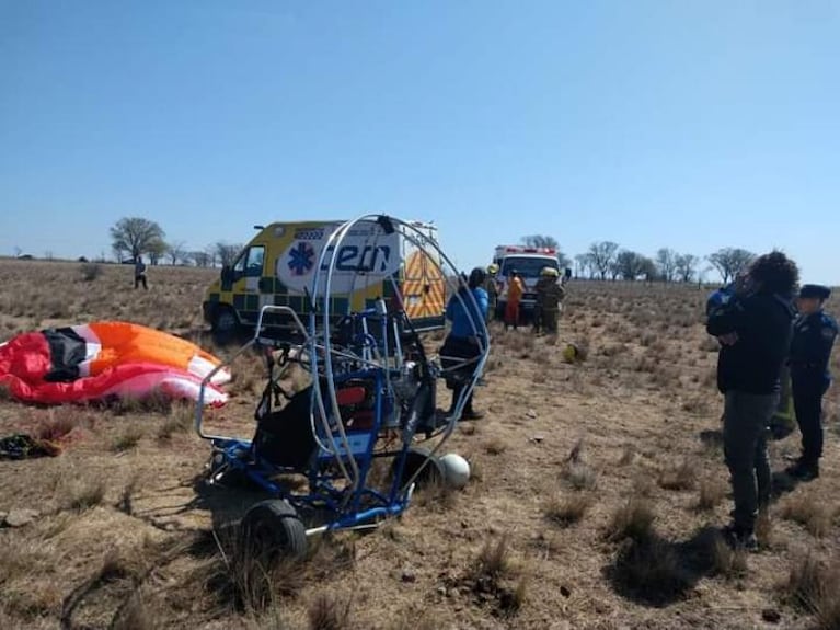 Volaban sobre La Cumbre y cayeron: dos heridos de gravedad