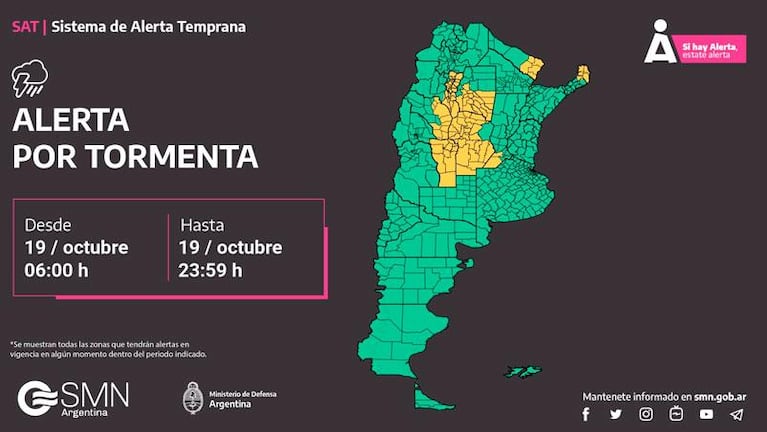 Volvió la lluvia a Córdoba: hay alerta por tormentas fuertes