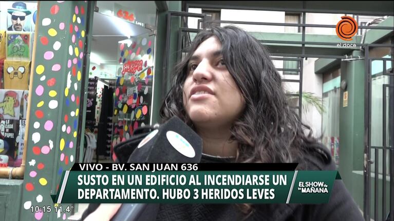 Voraz incendio deja tres heridos