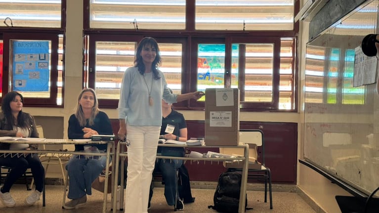 Votó Natalia de la Sota, candidata a diputada por Defendamos Córdoba.