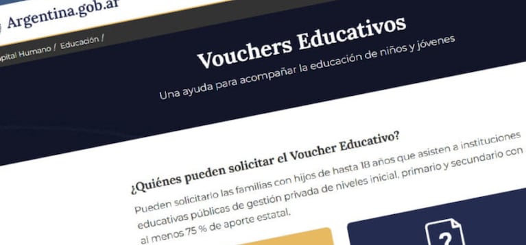 Vouchers educativos: quiénes pueden cobrarlo en abril y el paso a paso para anotarse