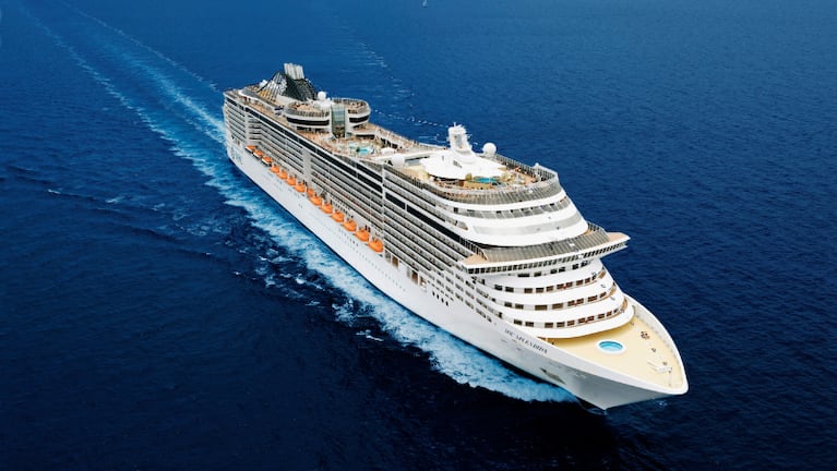 Vuelve MSC Splendida, el crucero favorito de los argentinos con destino a Brasil
