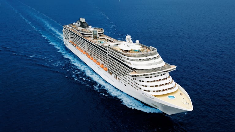 Vuelve MSC Splendida, el crucero favorito de los argentinos con destino a Brasil