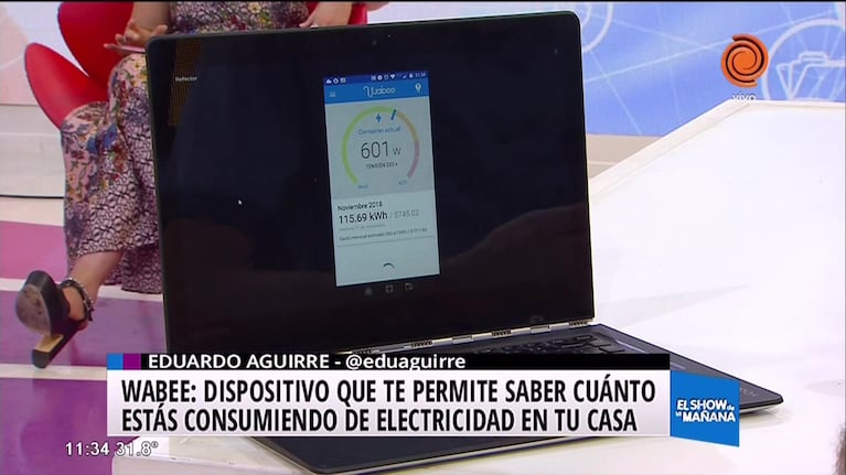 Wabee: dispositivo que mide el consumo de luz