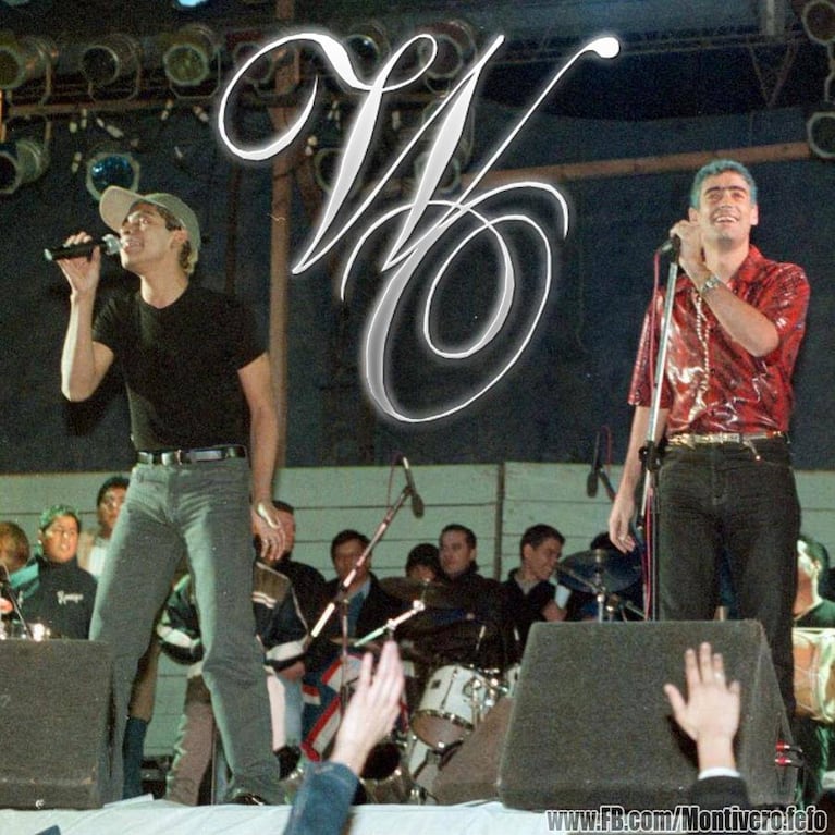 Walter Olmos y Rodrigo compartiedo escenario.