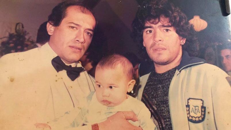 Walter, su papá y Diego.