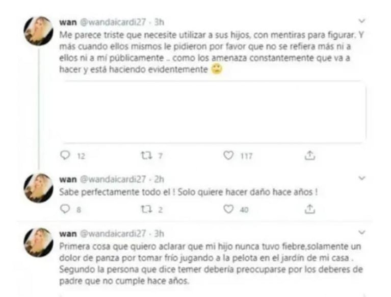 Wanda Nara acusó a Maxi López de "amenazar a sus hijos"