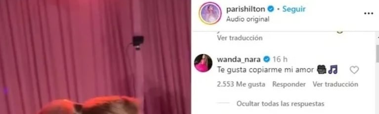 Wanda Nara arremetió contra Paris Hilton por plagio y reavivó un viejo escándalo