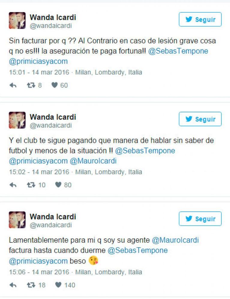 Wanda Nara: crisis con Icardi y desmentida muy polémica