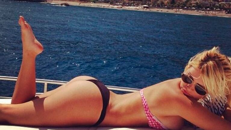 Wanda Nara disfruta de los tacos altos.