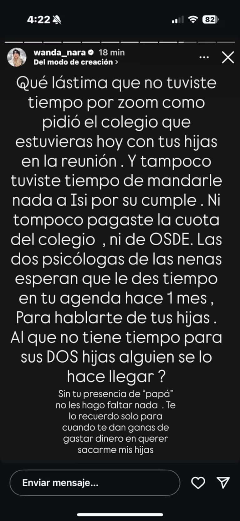 Wanda Nara estalló en redes