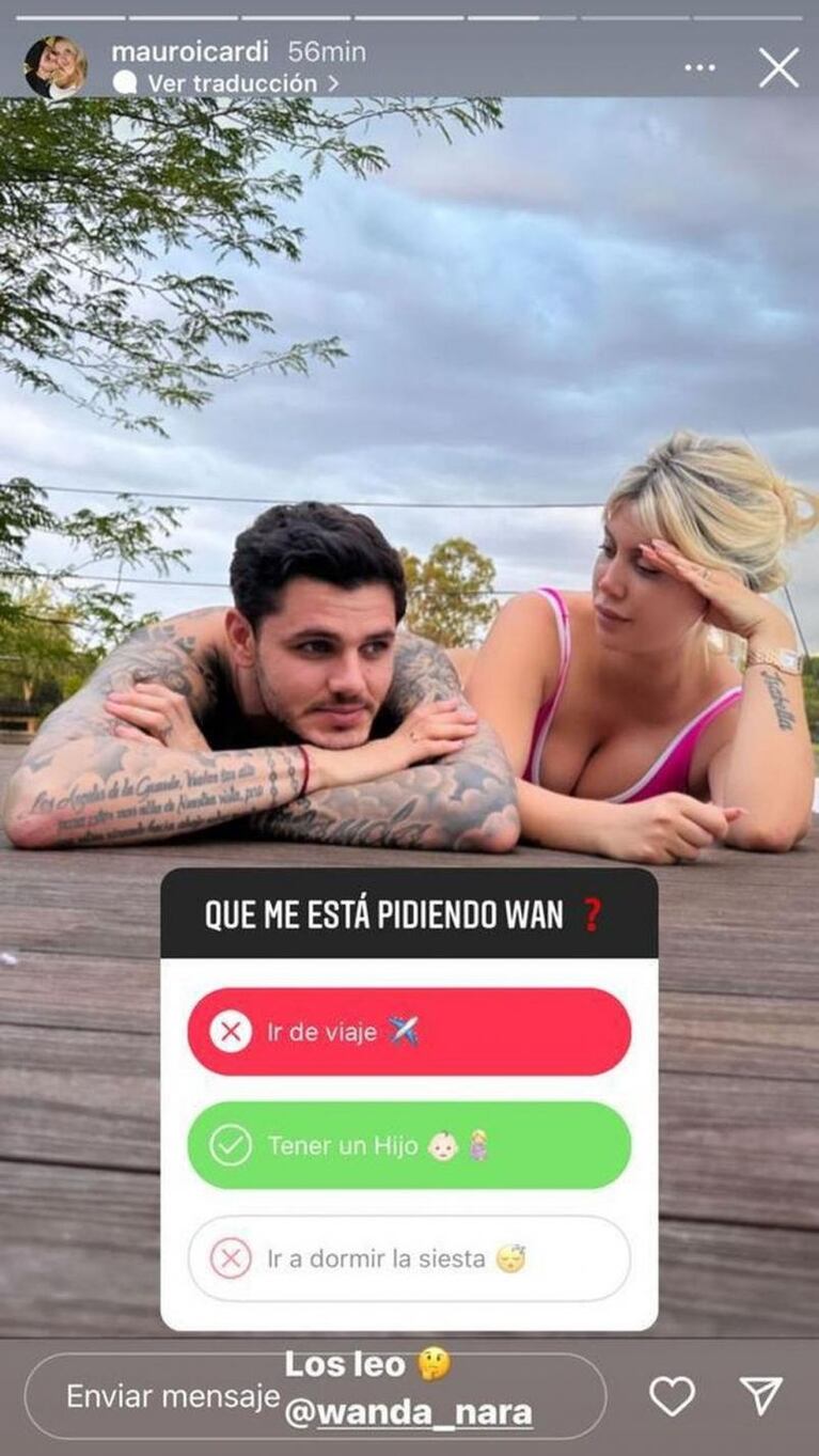 Wanda Nara le hizo un pedido especial a Mauro Icardi