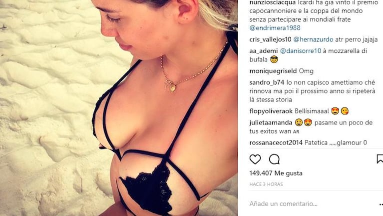  Wanda Nara mostró desnudo a Mauro Icardi en la ducha