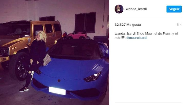 Wanda Nara paseó en un auto lujoso y ¿se compró un castillo?