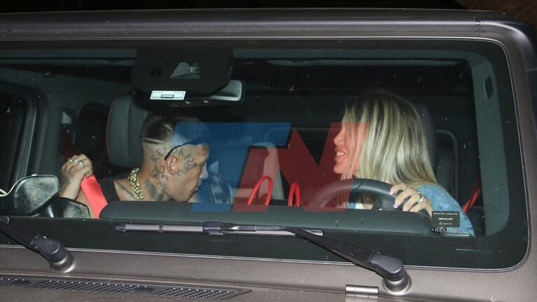 Wanda Nara y L-Gante (Foto: Movilpress)