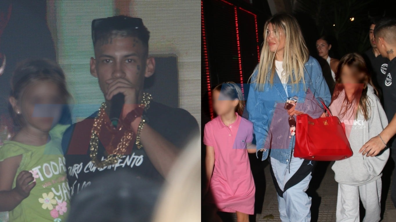 Wanda Nara y L-Gante se mostraron como una familia ensamblada en un evento: las fotos (Fotos: Movilpress)