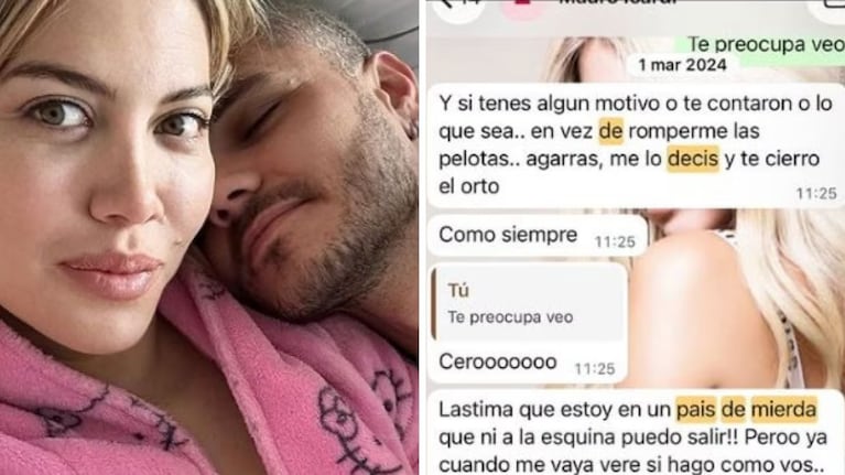 Wanda Nara y los chats filtrados.