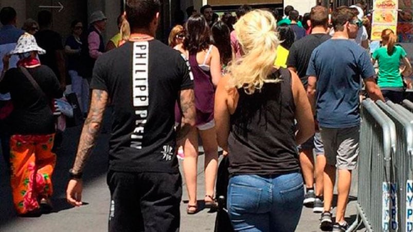 Wanda Nara y Mauro Icardi de vacaciones en Nueva York.