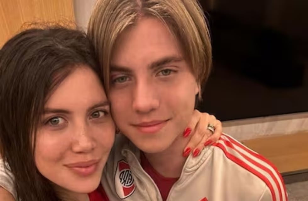 Wanda Nara y Valentino, su hijo mayor.