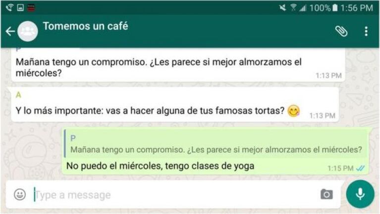 WhatsApp permite citar mensajes dentro de un grupo