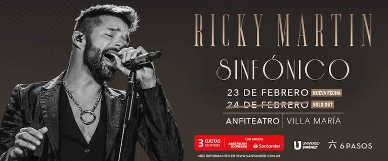 ¡Ya está el ganador para conocer a Ricky Martin en Villa María!