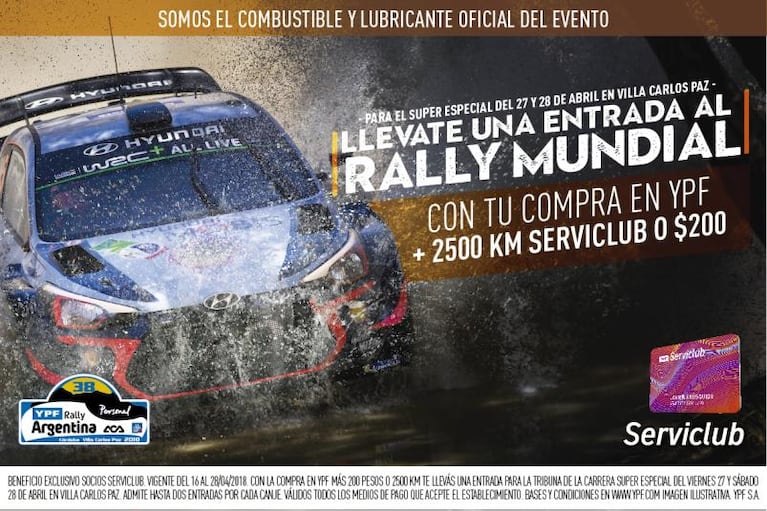 YPF es protagonista del Rally Argentina con importantes premios