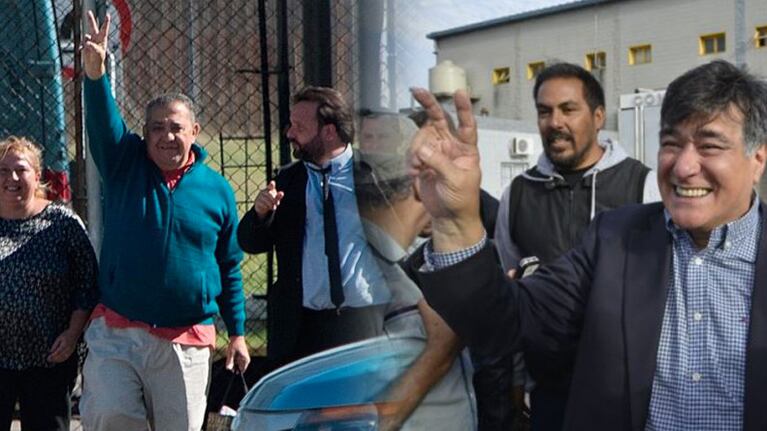Zannini y D'Elía salieron de la cárcel de Ezeiza en la mañana de este sábado.