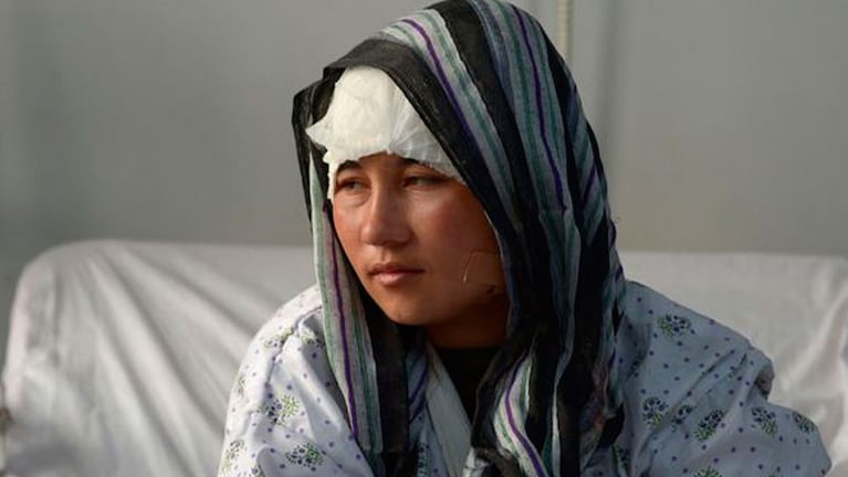 Zarina, víctima de la violencia en Afganistán.