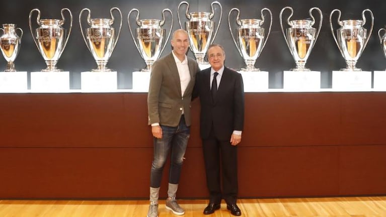 Zidane volvió al Real Madrid y la rompió con su look